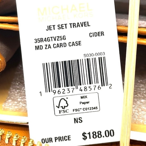 Michael Kors Medium ZA Card Case Wallet Cider Multi - Picture 8 of 8